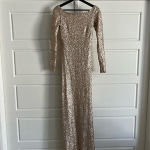 Size 8 gold sequin Sorella Vita dress! Worn for a few hours, perfect condition!
